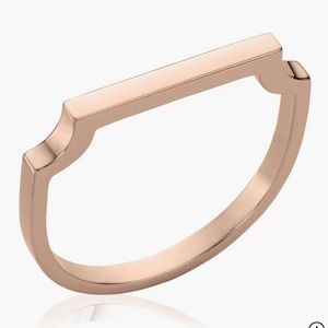 Monica Vinader Signature Ring Rose Gold 6.75